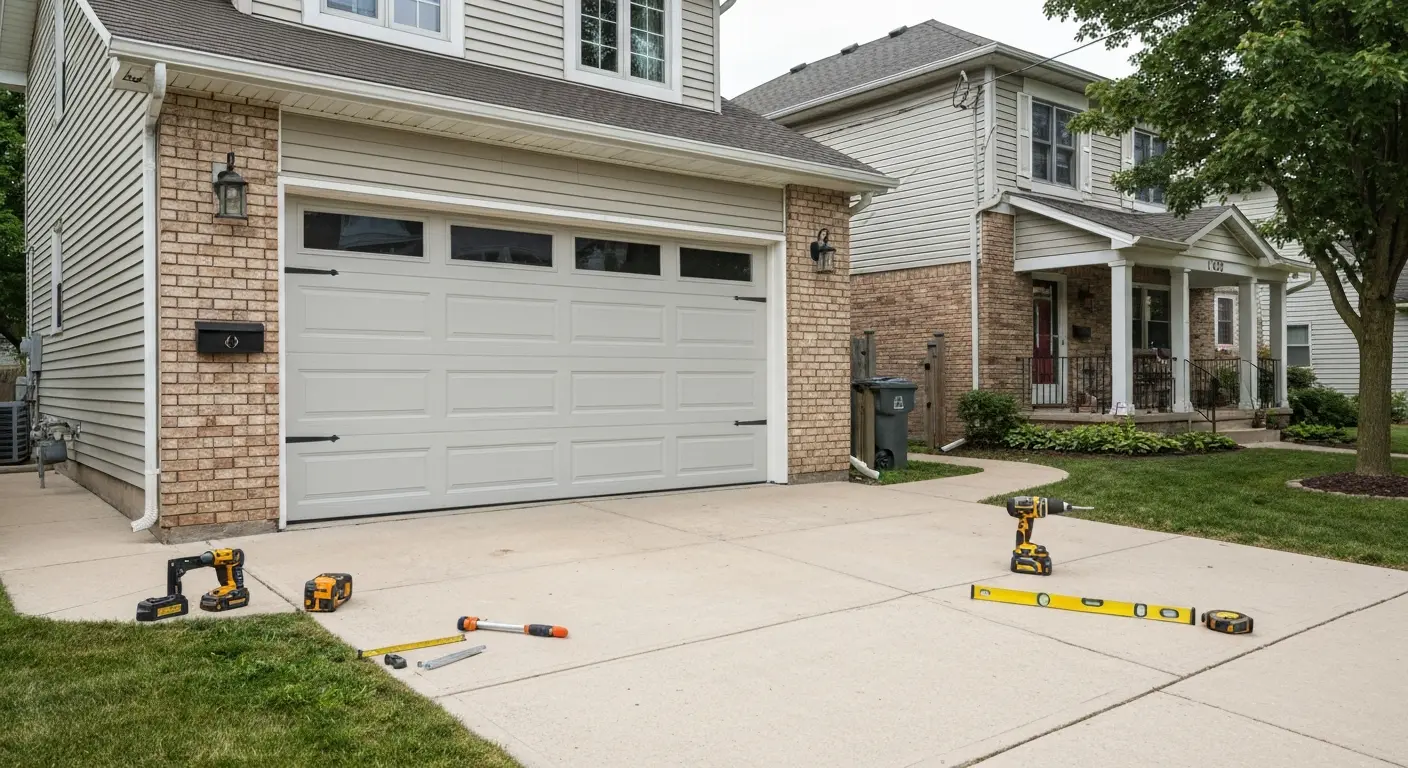 Garage door installation