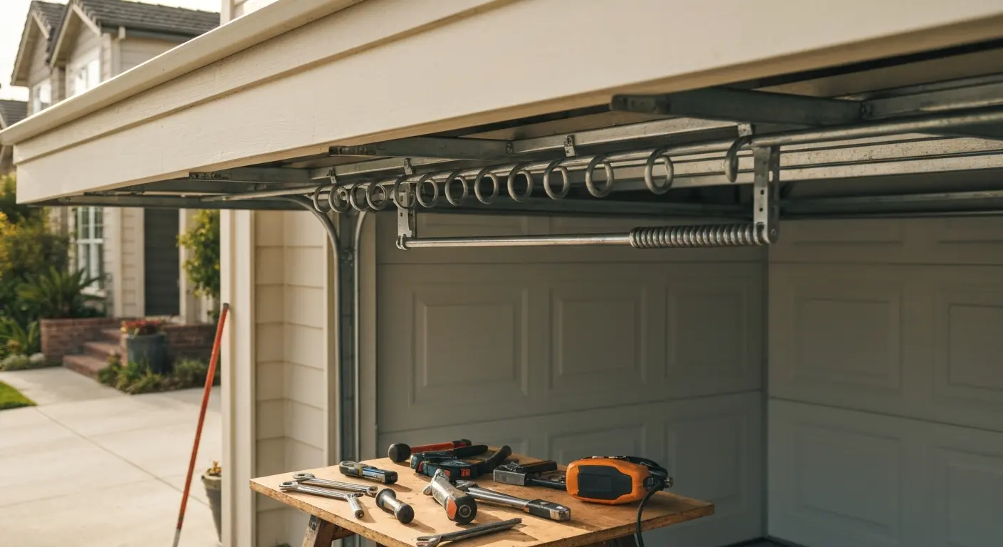 Garage door spring replacement service