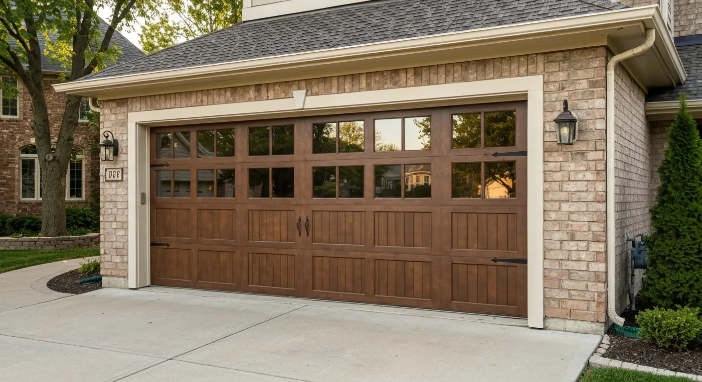 Custom carriage-style garage door