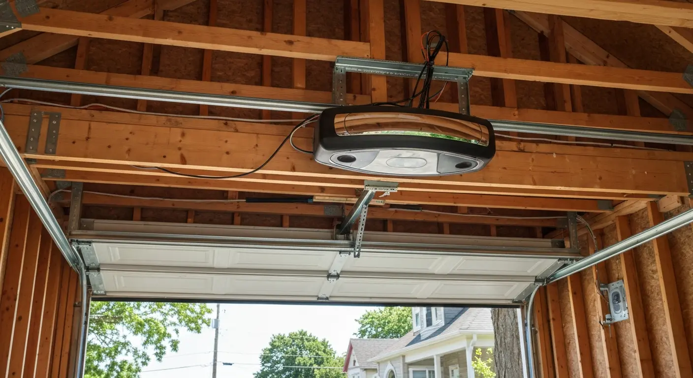 Garage door opener installation