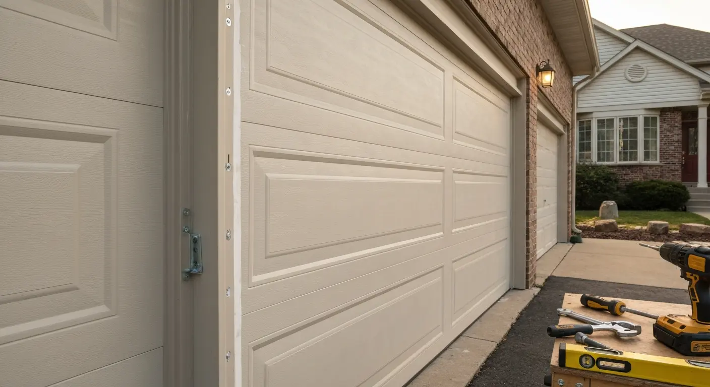 Garage door panel and hardware service