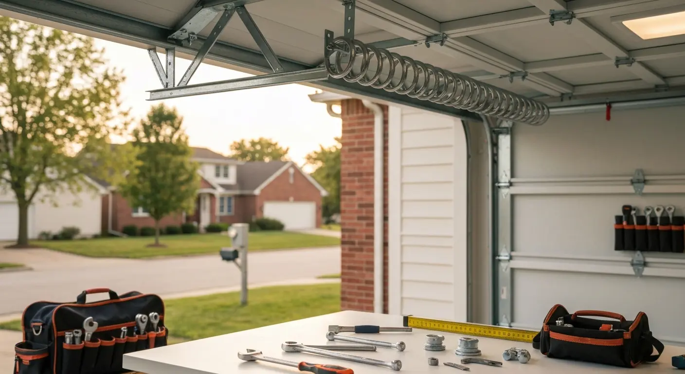 Garage door spring repair service
