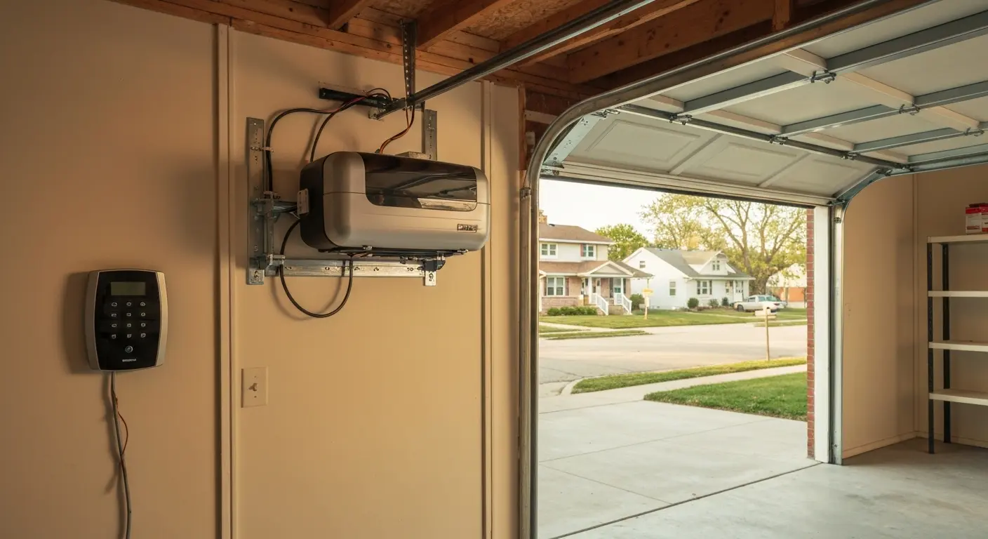 Garage door opener installation