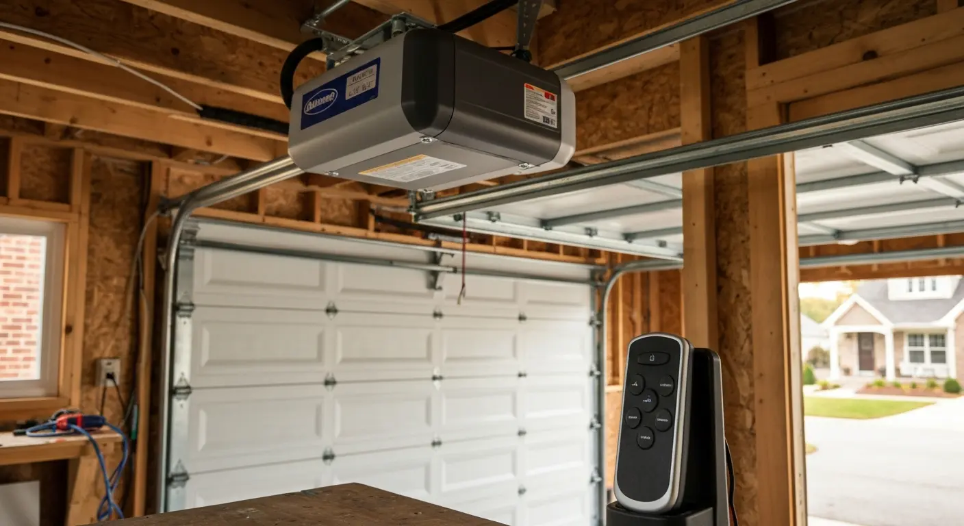 Garage door opener and remote control