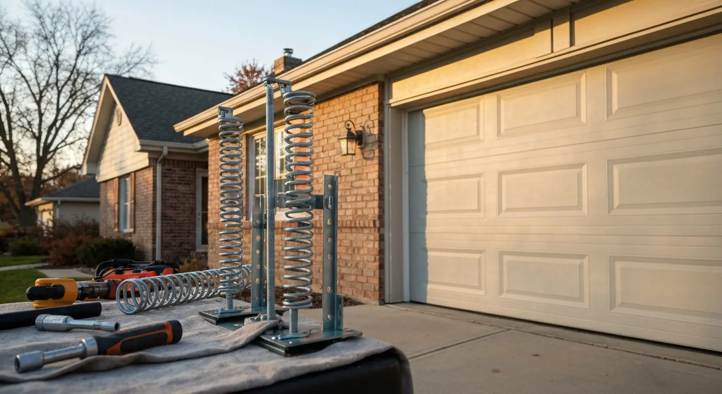 Garage door spring replacement service