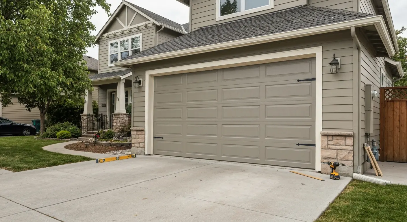Custom garage door installation
