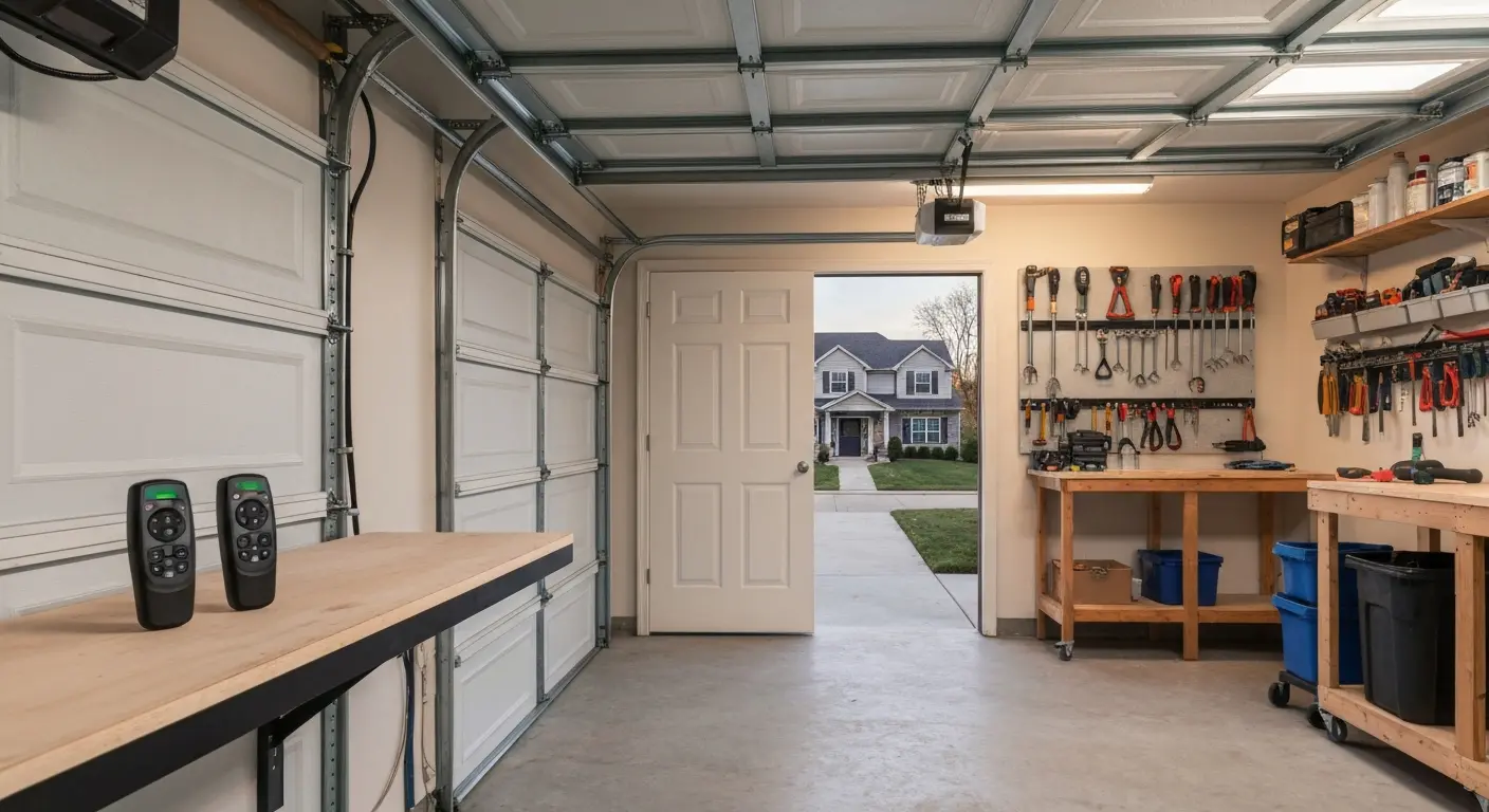 Garage door opener installation