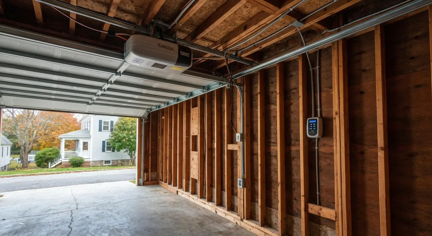Garage door opener installation