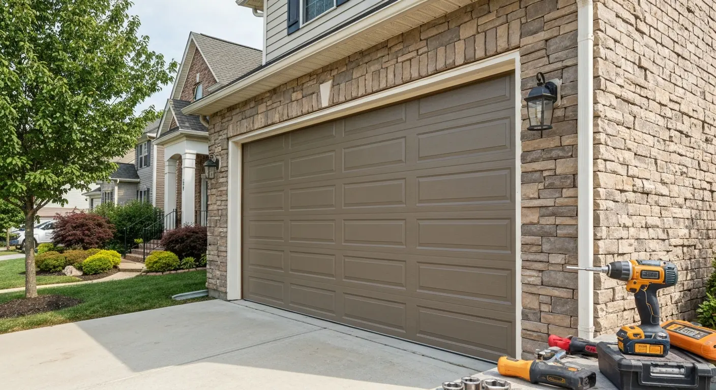 New garage door installation