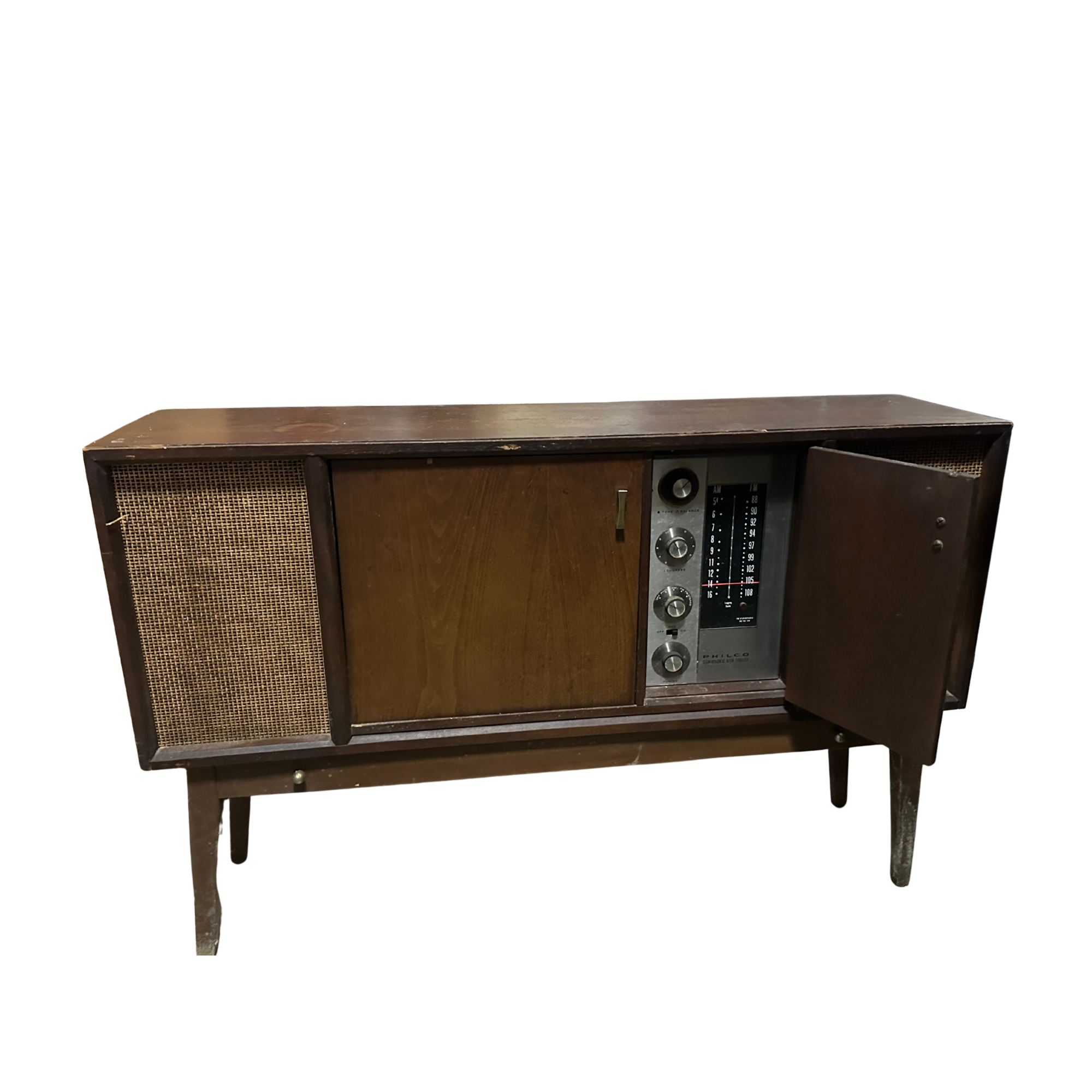Mid Century Philco Console Stereo