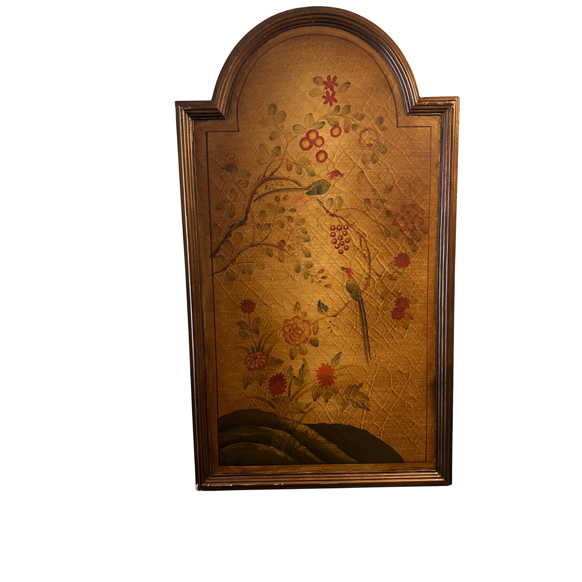 Electric Botanical Wall Panels with Arched Tops