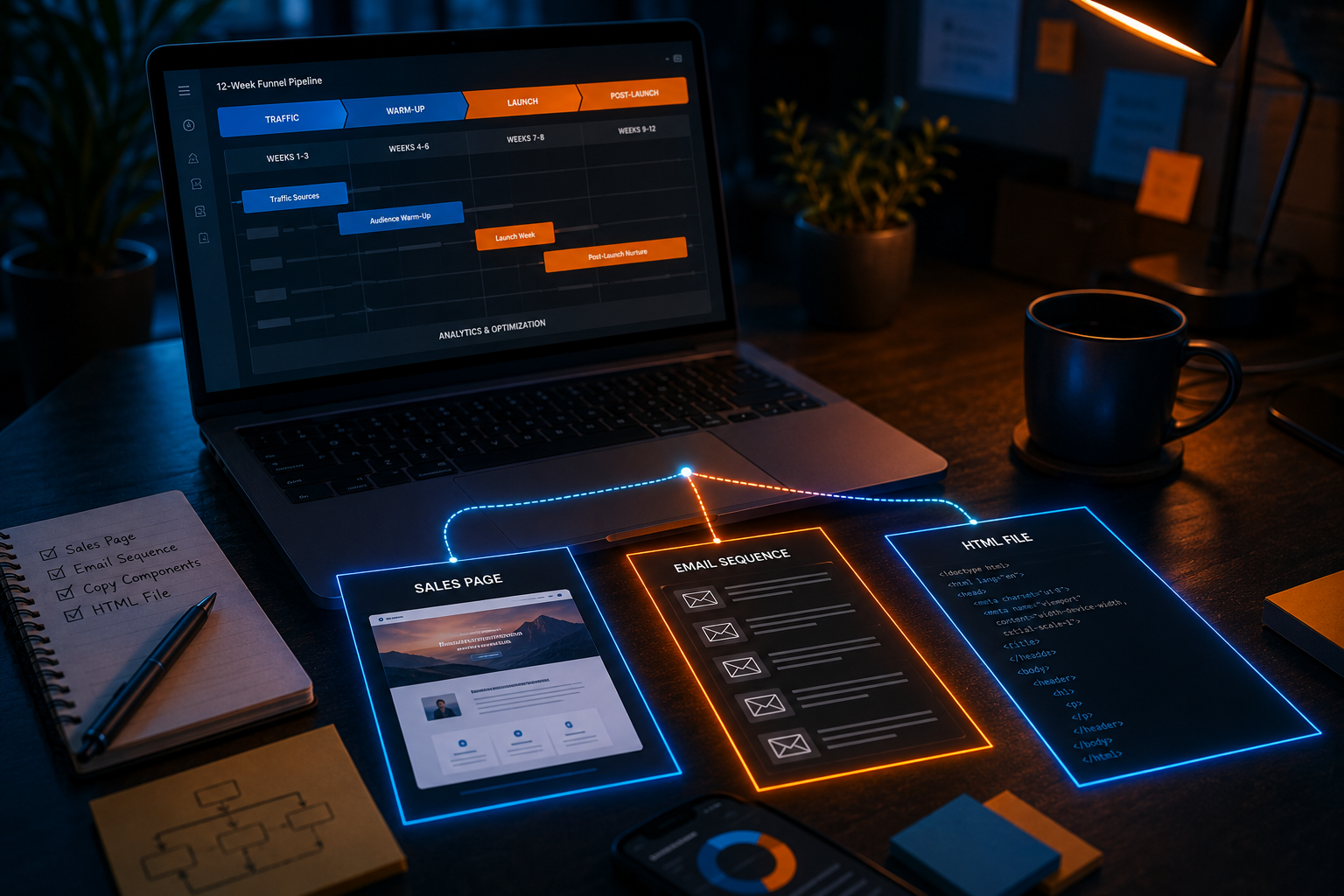 AI agents build sales funnel Claude Co-work
