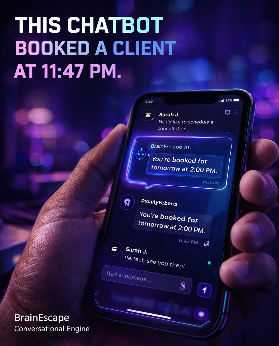 AI Chatbot — Conversion Engine phone mockup