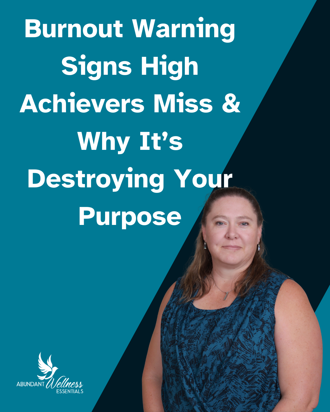 Burnout warning signs with a picture of the author Burnout warning signs with a picture of the author