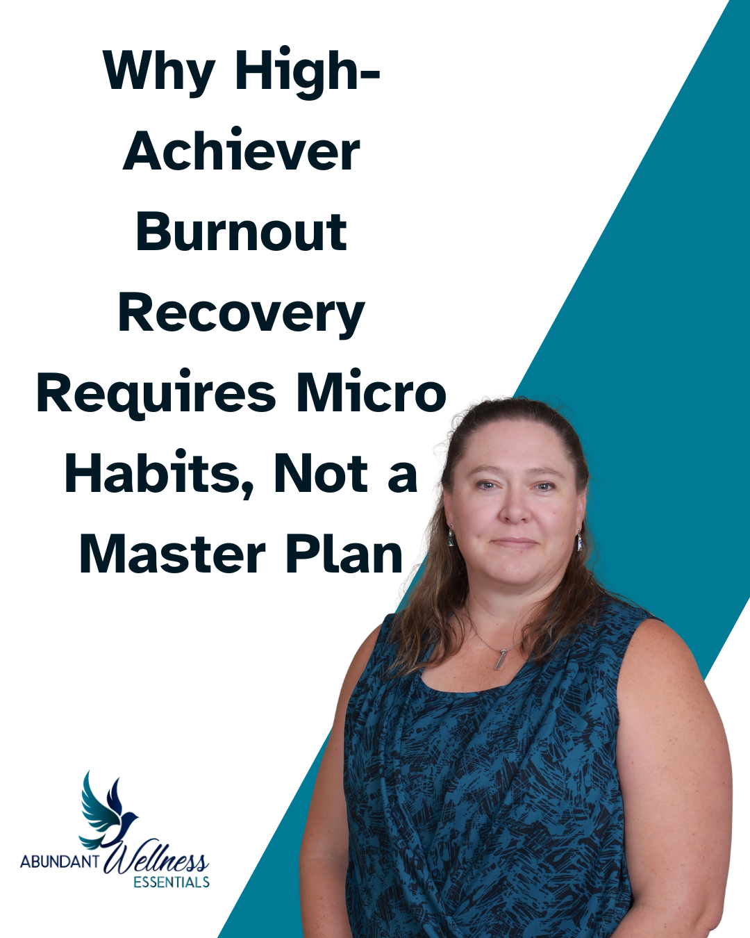 High-Achiever burnout doesn't require a master plan with a picture of the author
