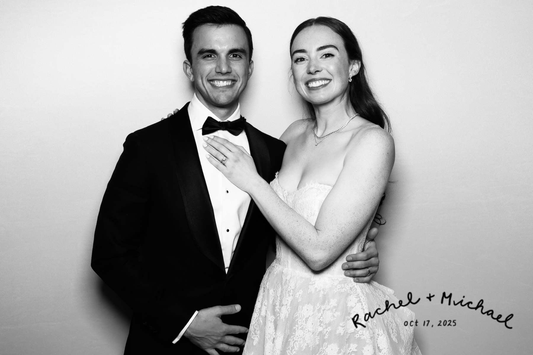 Rachel and Michael glam 4x6 photo