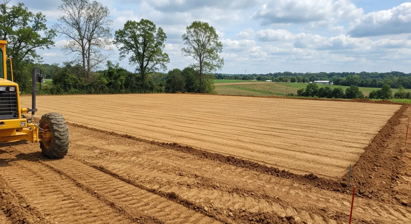 Commercial site grading and preparation