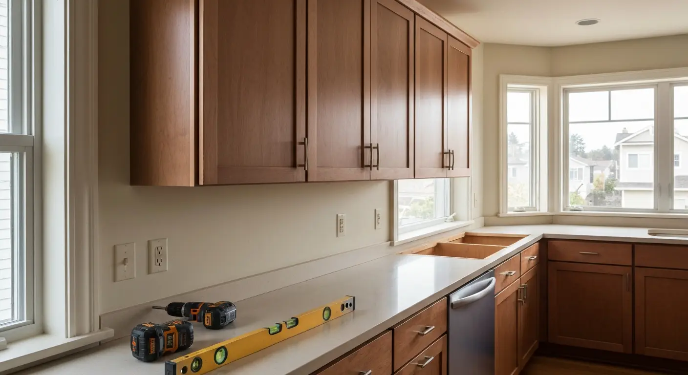 Kitchen cabinet installation