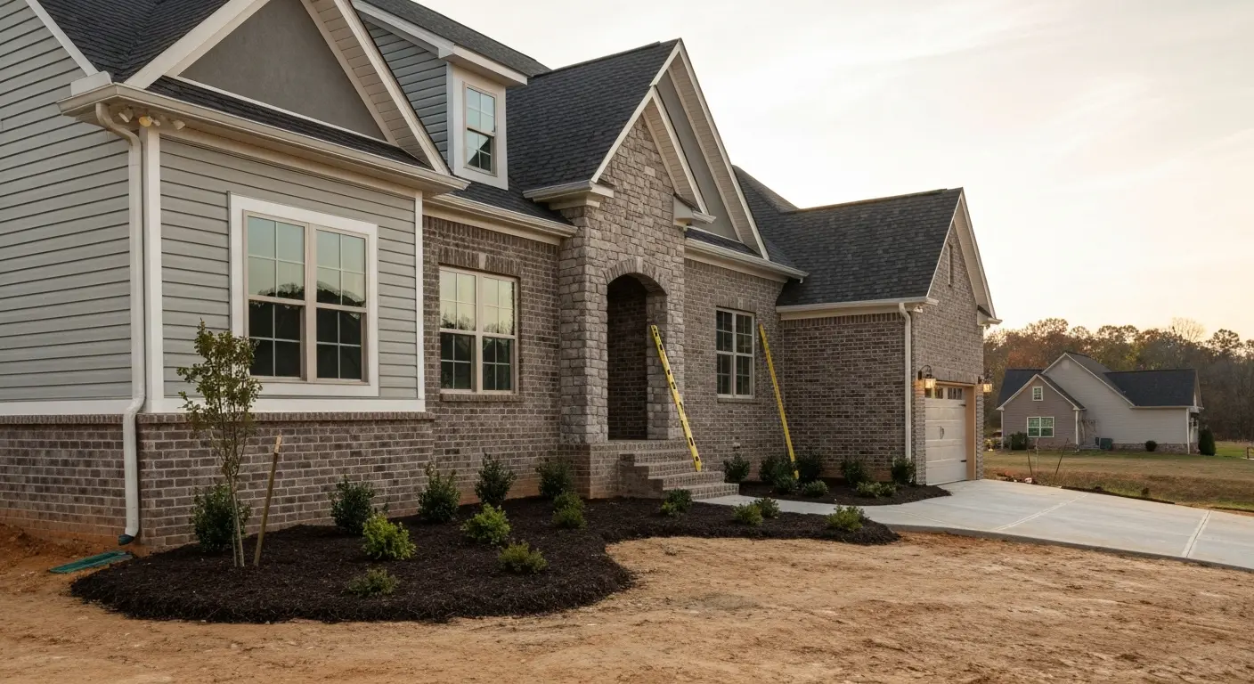 New home construction in Thompson Station