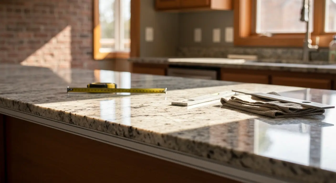 Granite and quartz countertop surfaces