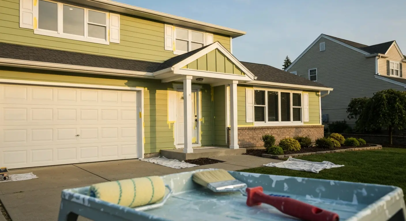 Interior and exterior painting project