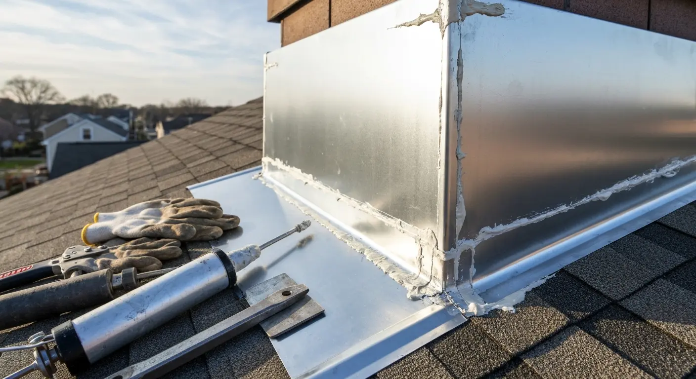 Flashing repair work