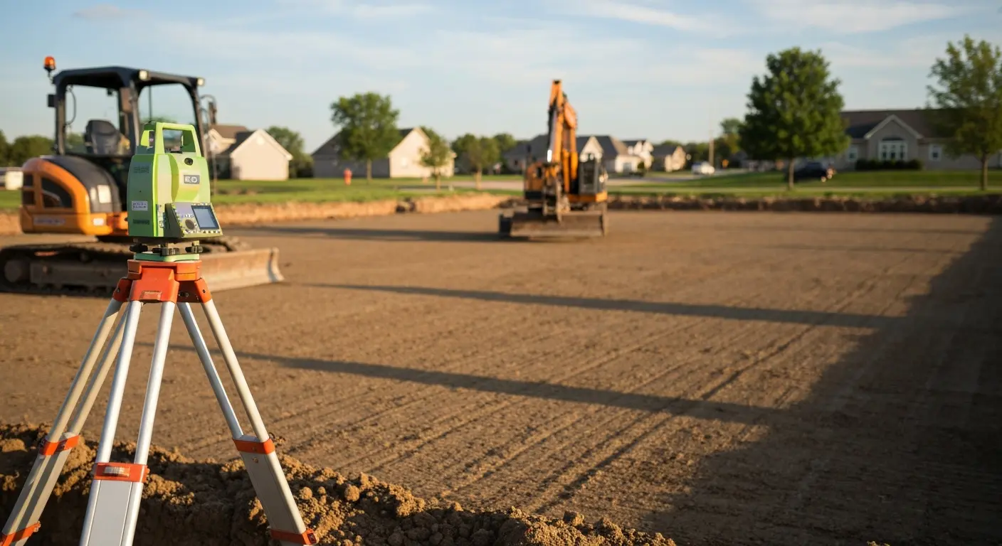 Foundation excavation site prep