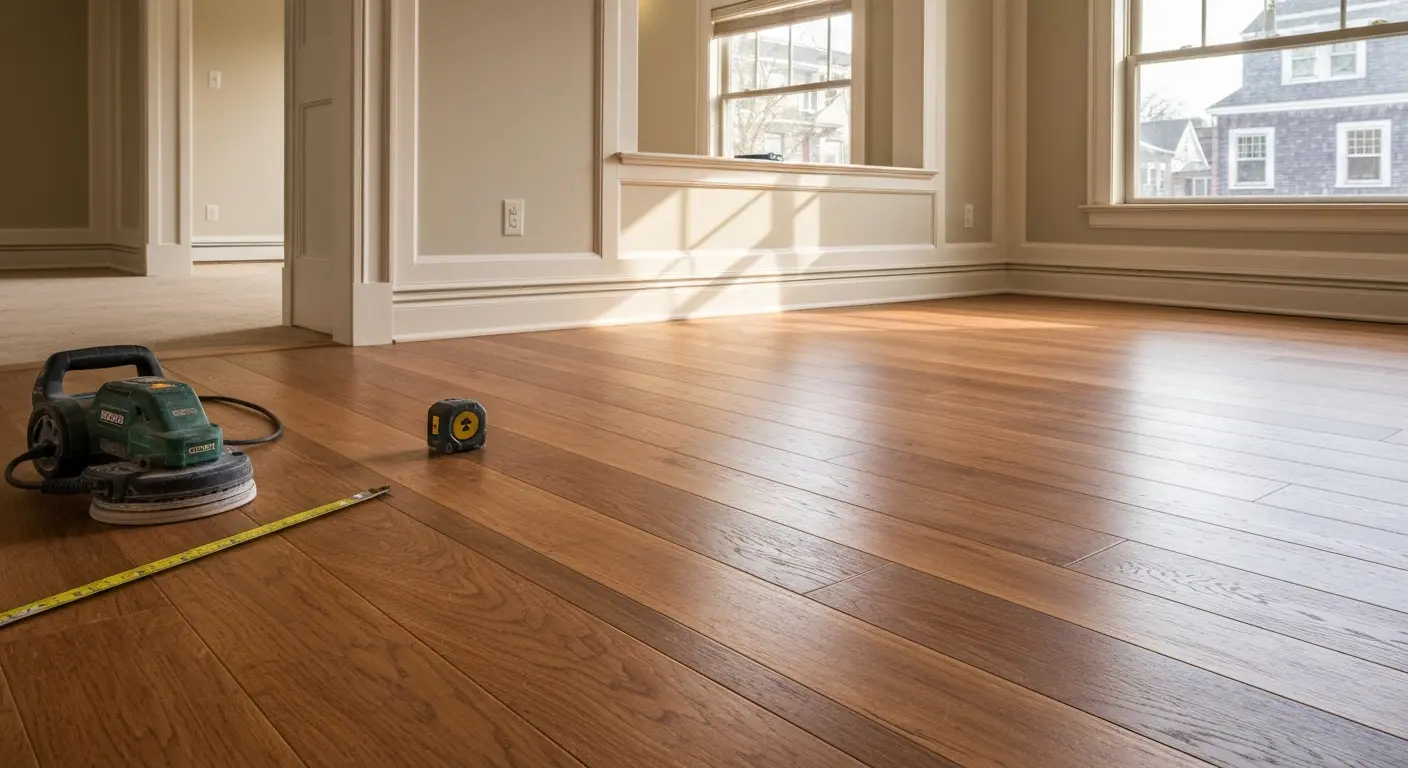 Hardwood flooring installation