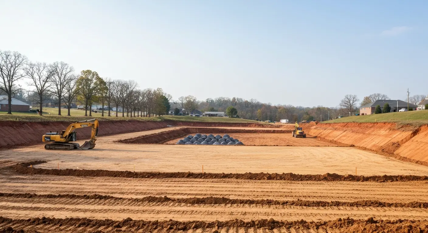 Commercial excavation site