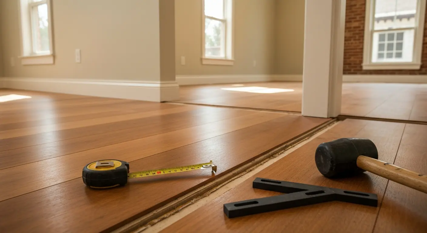 Custom flooring installation