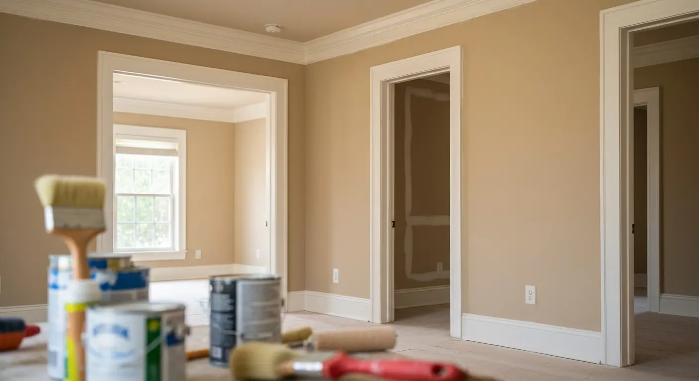 Interior painting and trim work