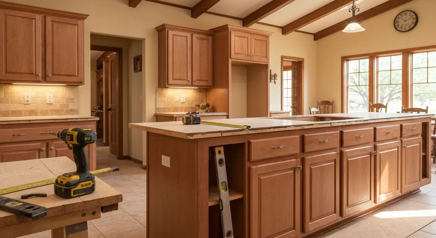 Kitchen remodel installation