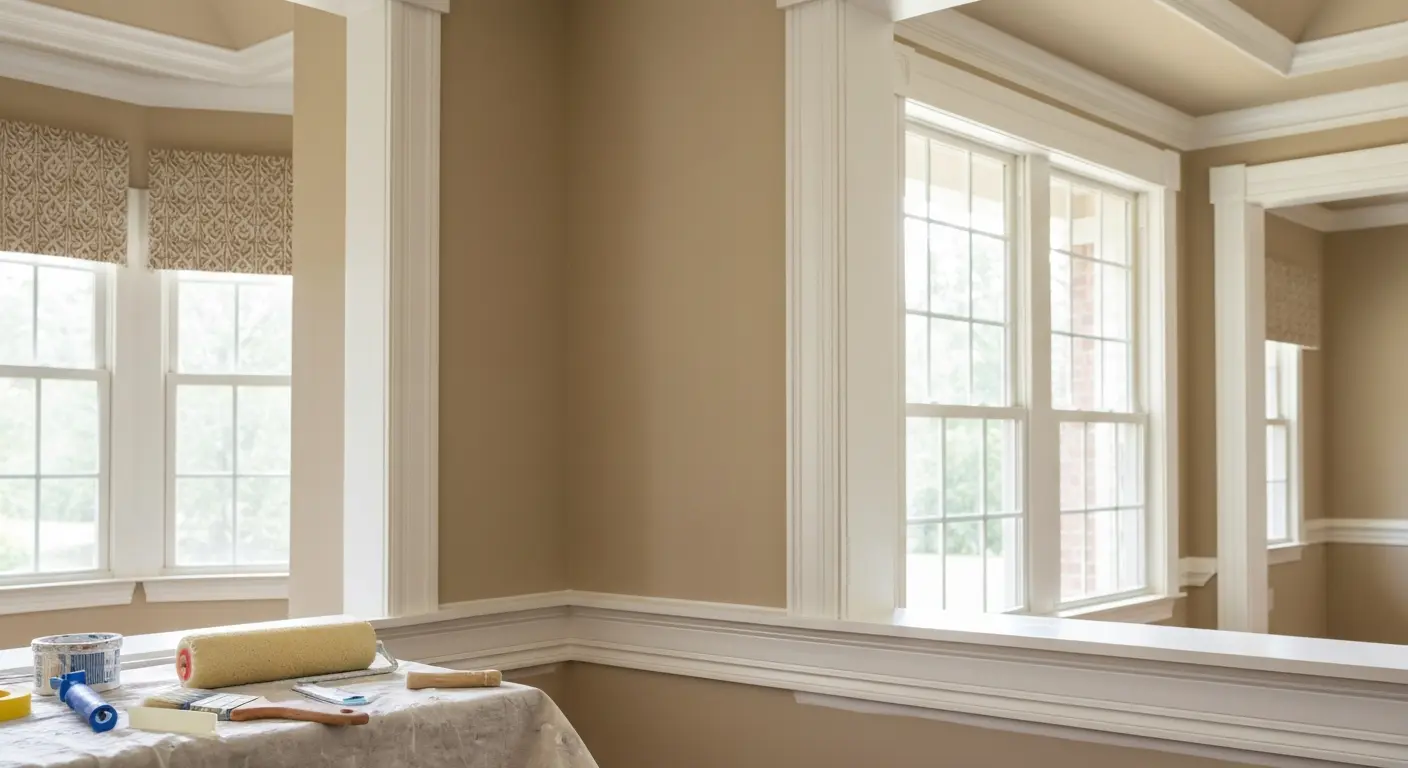 Interior painting and trim work