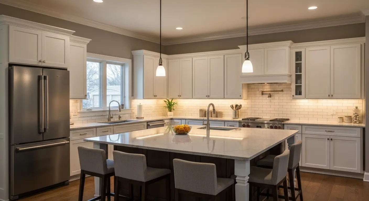 Kitchen remodel with custom cabinetry