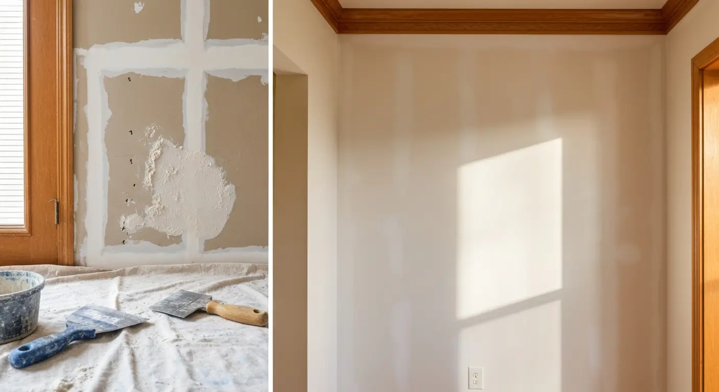 Drywall repair work