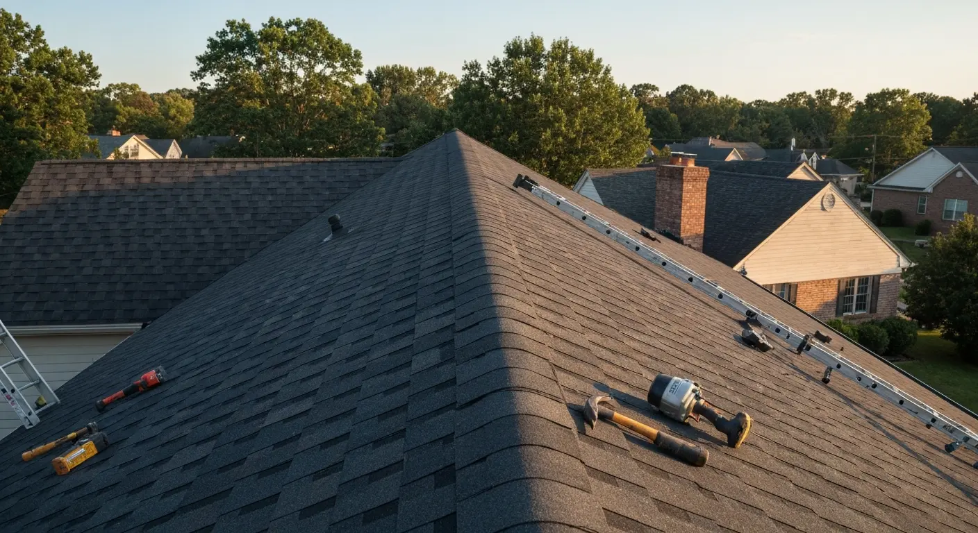 Roofing project completion