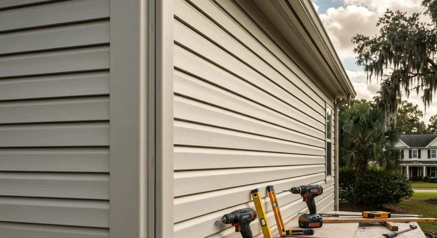 Vinyl siding installation