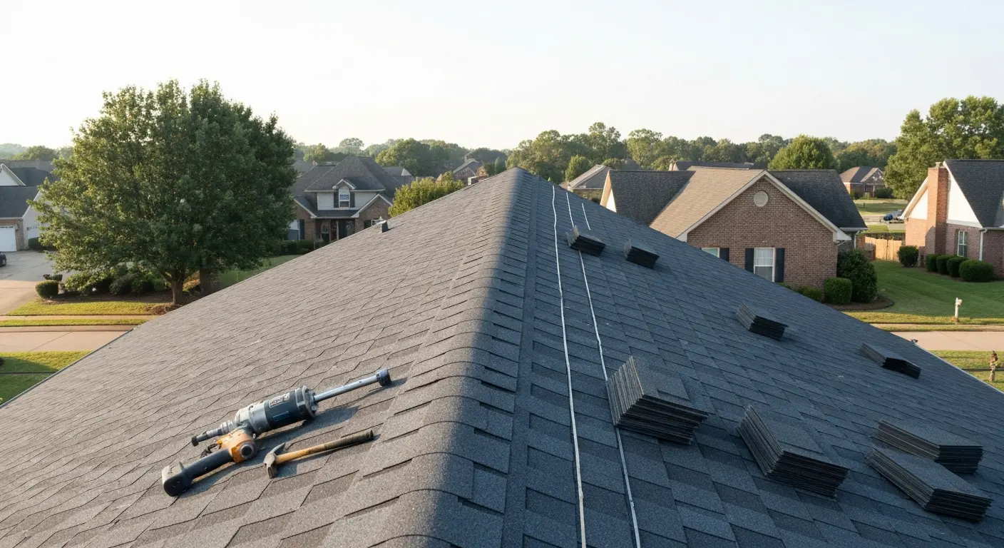 Roof installation project