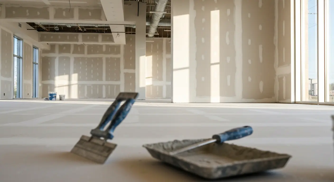 Commercial drywall project