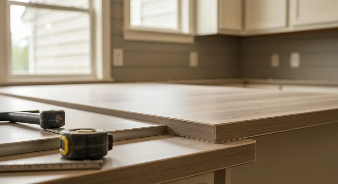 Laminate countertop installation options