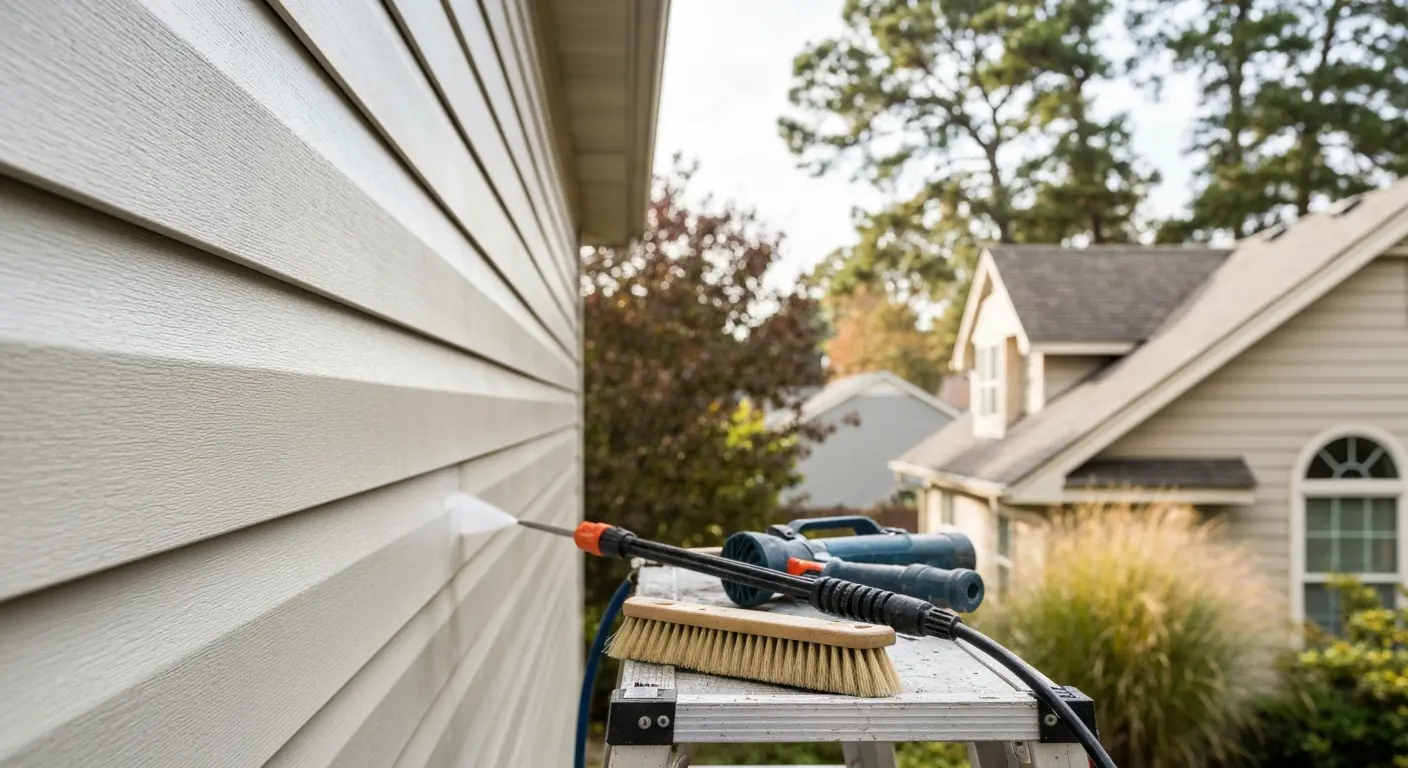 Siding maintenance work