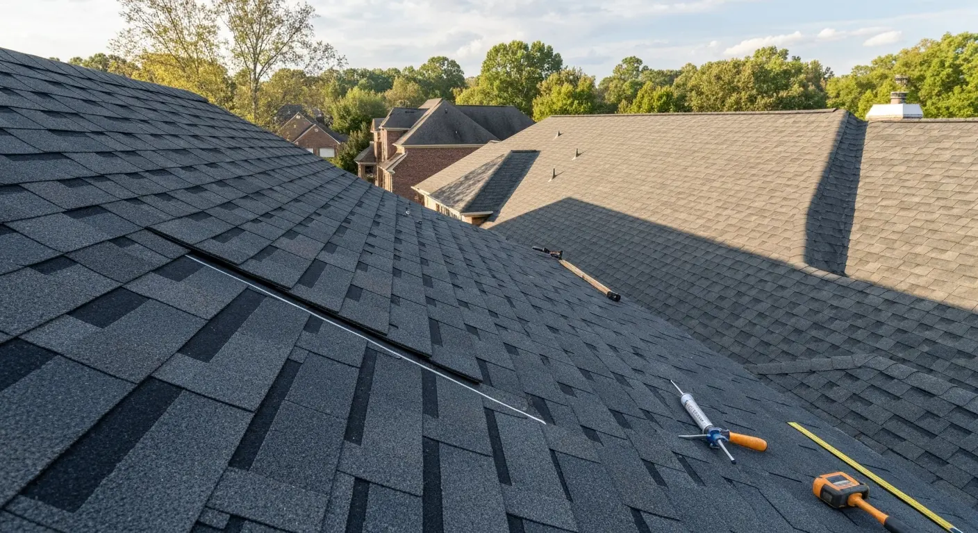 Residential roof replacement project