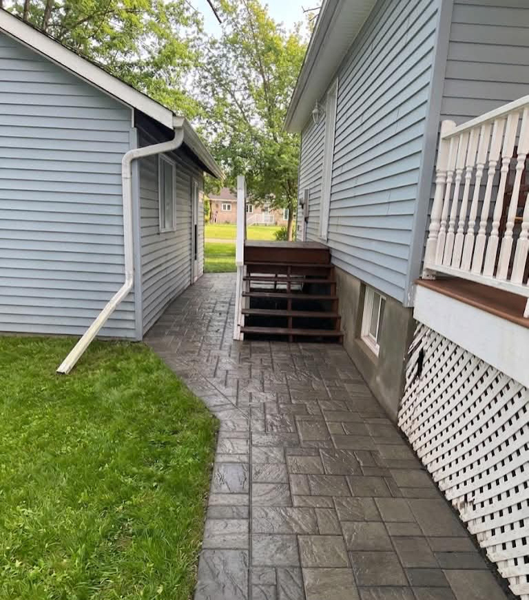Completed walkway and property landscaping project