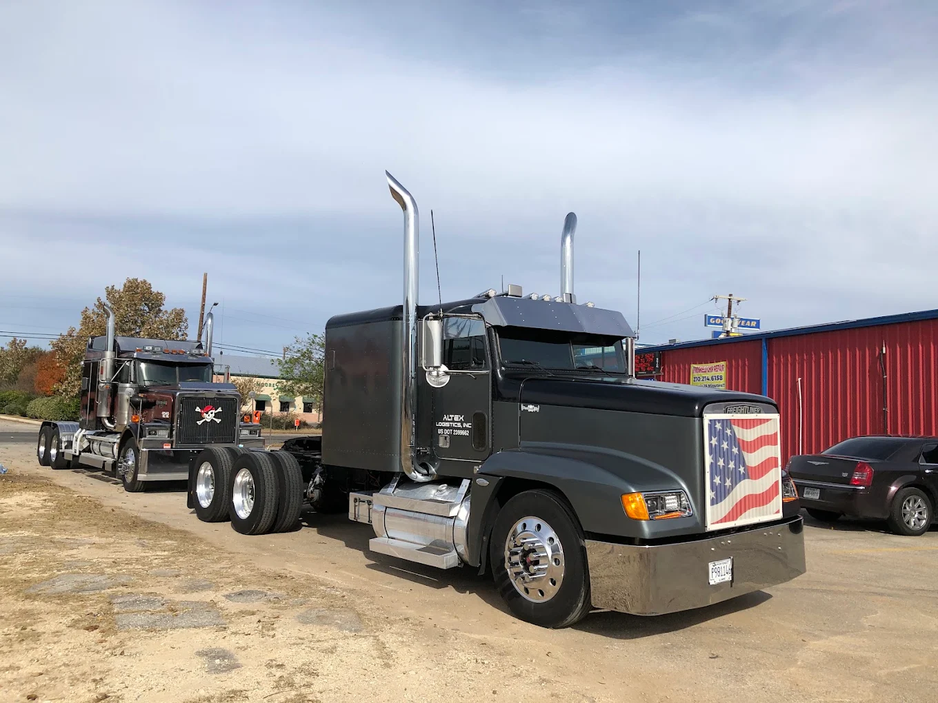 Customized truck with automotive accessories