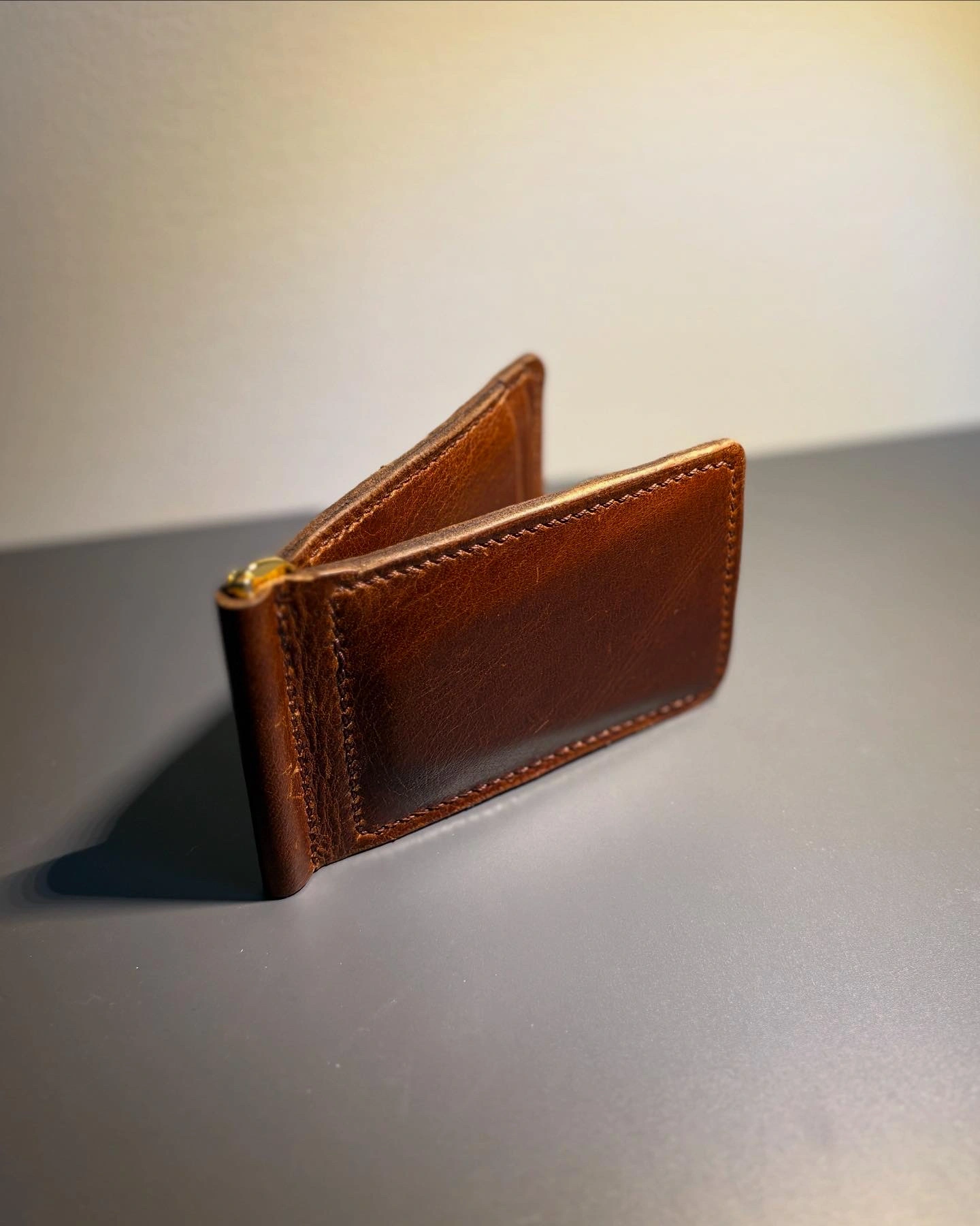 leather brown wallet from learns leather co's instagram