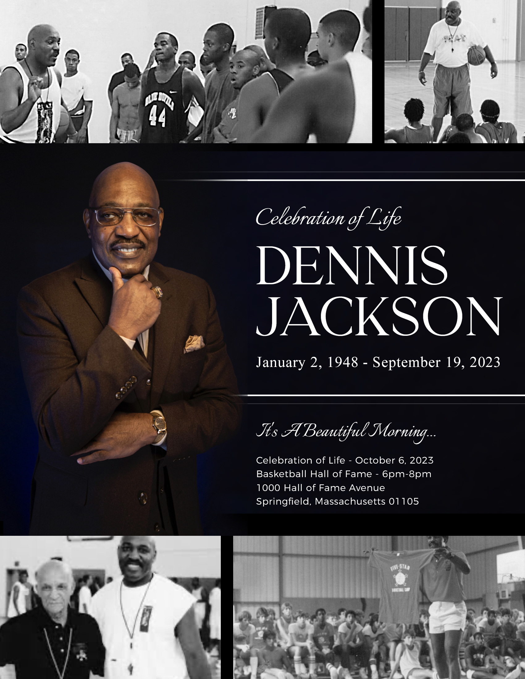Coach Dennis “Sandman” Jackson, January 2, 1948 – September 19, 2023