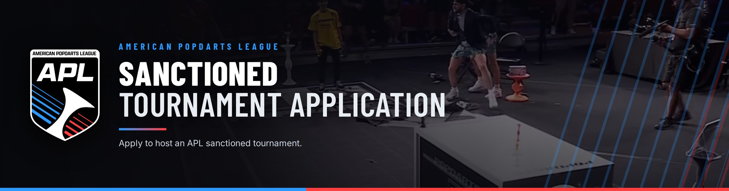 American Popdarts League sanctioned tournament application