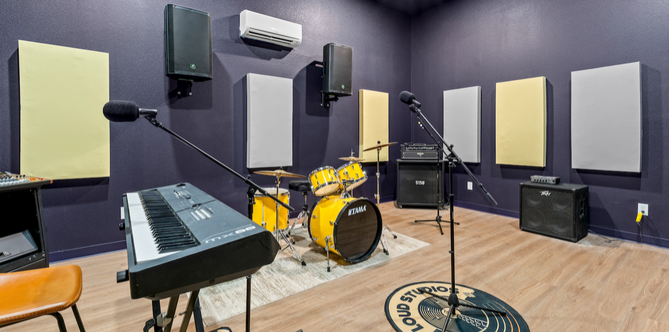 A Loud Studios rehearsal room available for teaching