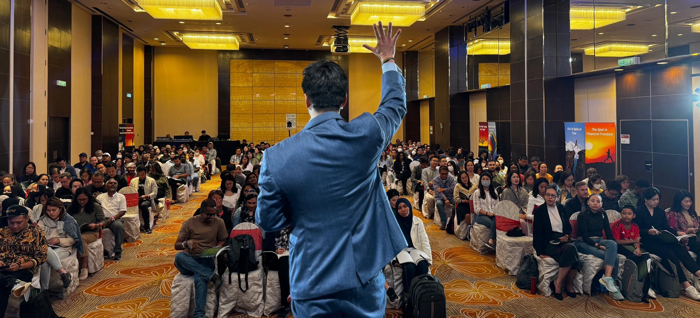 Dr Michael Lee on stage