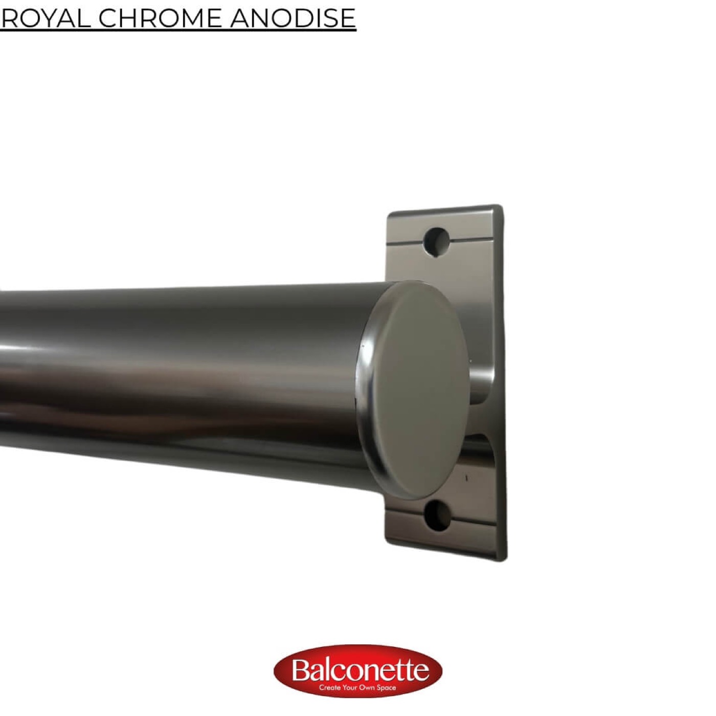 [Photo: Orbit glass balustrade with circular handrail]